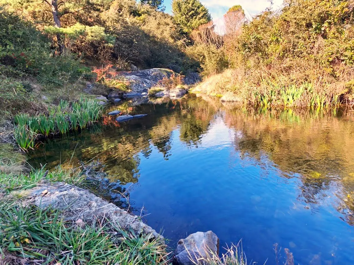 Piletón natural del arroyo propio de Las Chuñas, ideal para refrescarse en verano